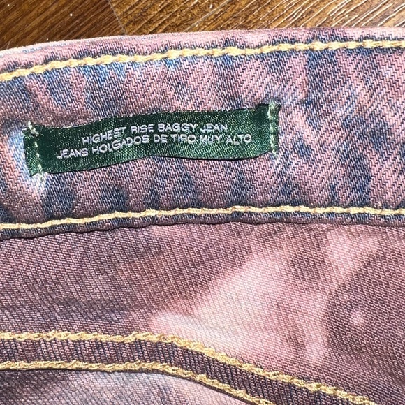 Wild Fable Acid Wash High Rise Punk Grunge Ripped Baggy Jeans Women’s Size 6/28R - Picture 8 of 9